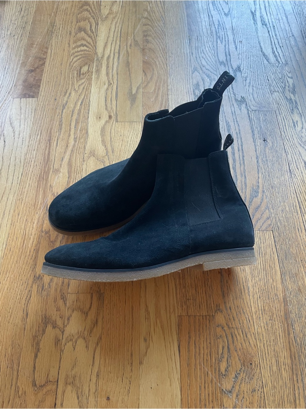 All Saints Black Suede Chukka Chelsea Boots